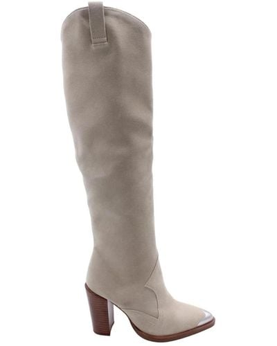 Bronx Over-Knee Boots - Brown