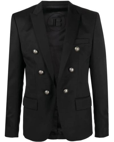 Balmain Suit yh1sg005wb12 - Nero