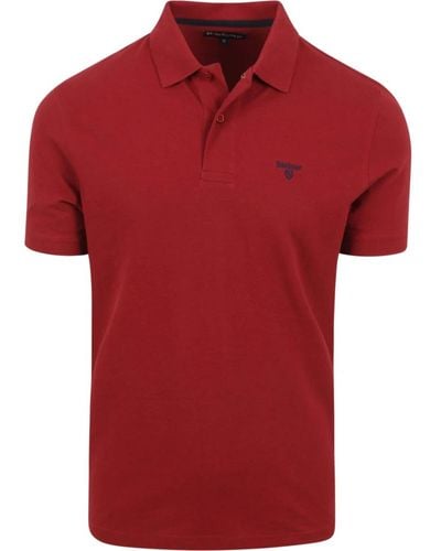 Barbour Polo Shirts - Red