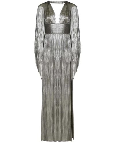 Maria Lucia Hohan Silbernes kleid mit swarovski-kristallverzierung - Grau