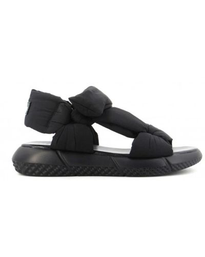 Elena Iachi Flat Sandals - Black