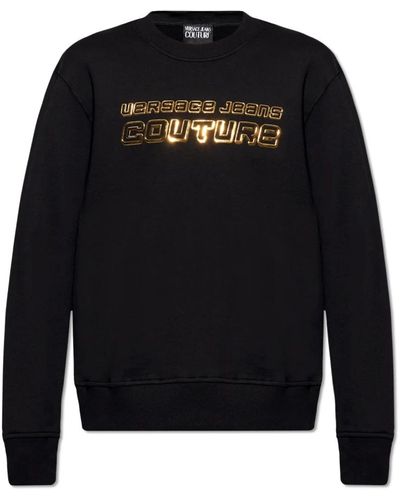 Versace Sweatshirt mit logo - Schwarz