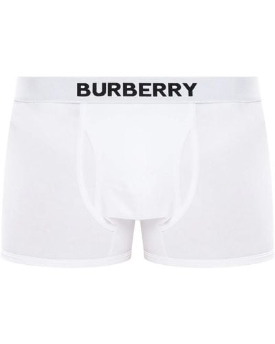 Burberry Boxer con logo - Bianco