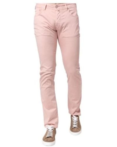 Jacob Cohen Baumwoll Skinny Jeans - Pink