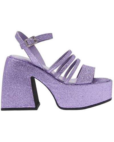 NODALETO High Heel Sandals - Purple