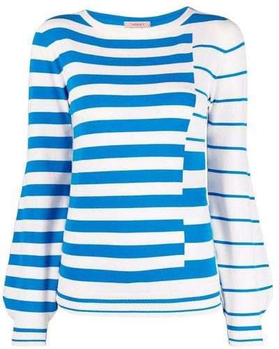 Twin Set Striped sweater - Azul