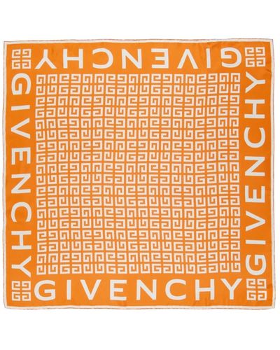 Givenchy Seidenschal quadratisch 4g - Orange