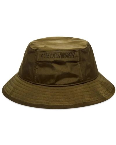 C.P. Company Sombrero de nylon elegante con ala de 360 grados - Verde