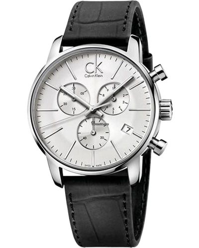 Calvin Klein K2g271c6 - city chrono herrenchronograph swiss made - Noir
