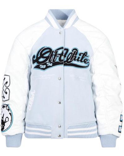 Off-White c/o Virgil Abloh Jackets > bomber jackets - Bleu