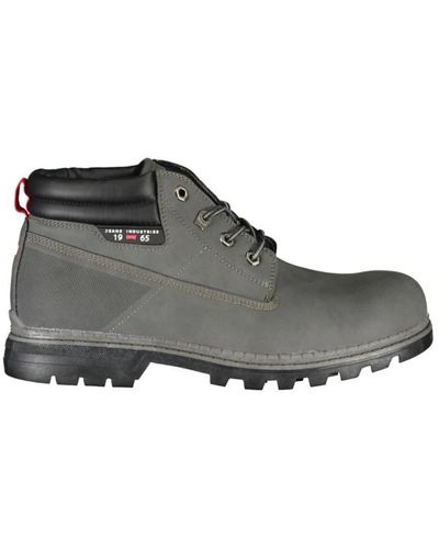 Carrera Lace-Up Boots - Gray