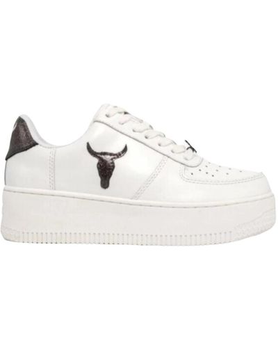 Windsor Smith Sneakers da donna bianca con logo - Bianco