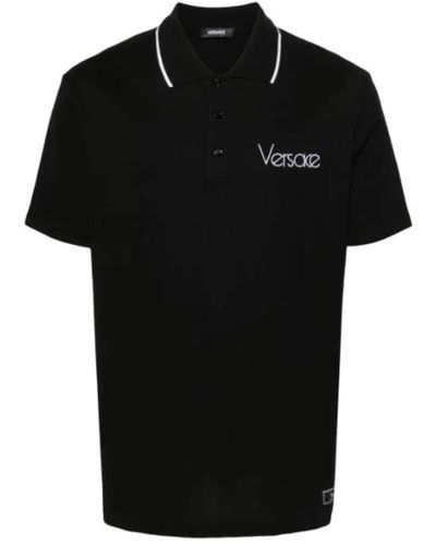 Versace Schwarze t-shirts und polos kollektion