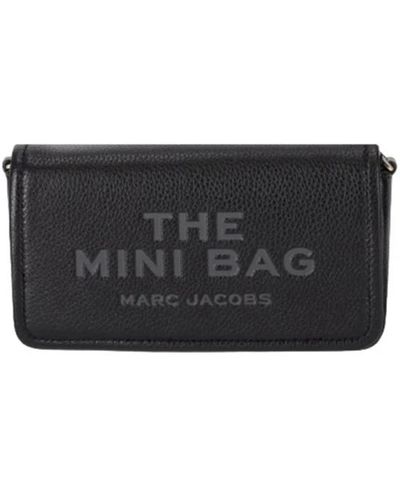 Marc Jacobs Elegante bolso de hombro de cuero negro