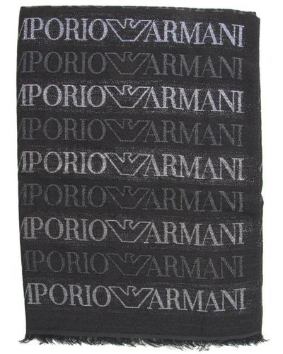 Emporio Armani Winter Scarves - Black