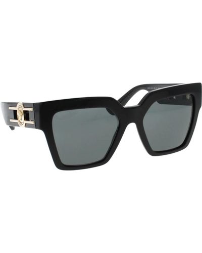 Versace Ikonoische sonnenbrille mit einheitlichen gläsern - Schwarz
