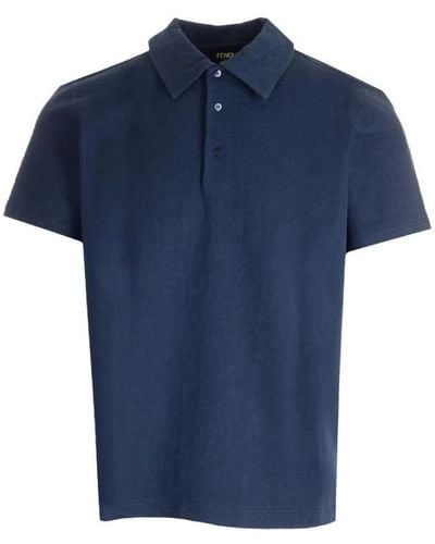 Fendi Polo Shirts - Blue