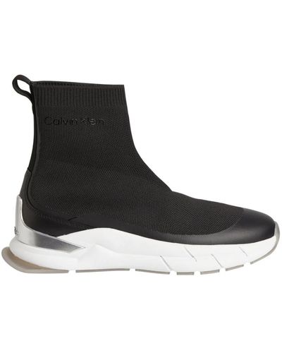 Calvin Klein Sock boot - knit - Negro