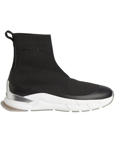Calvin Klein Sock boot - knit - Nero