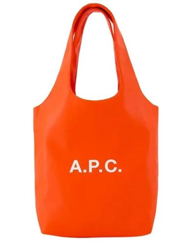 A.P.C. Tote Bags - Orange