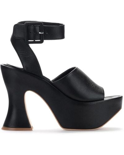 Paloma Barceló Shoes > sandals > high heel sandals - Noir