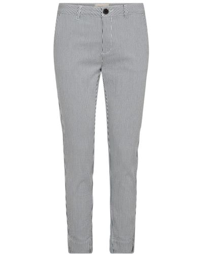 Freequent Slim-Fit Trousers - Grey