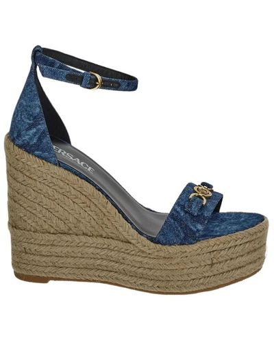 Versace Sandalias elegantes para mujer - Azul