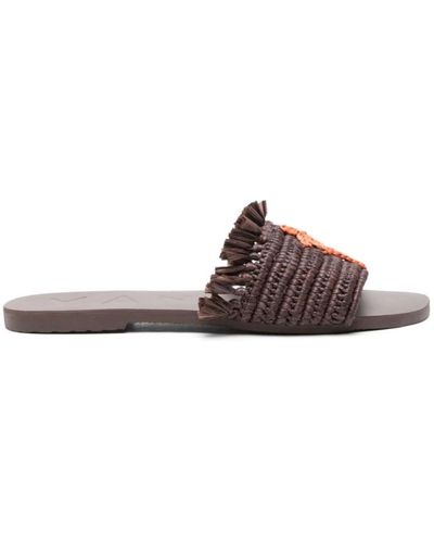 Manebí Shoes > flip flops & sliders > sliders - Marron