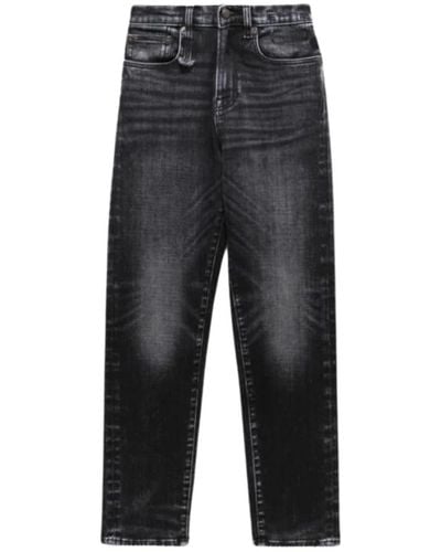 R13 Shelly slim, morrison black, jeans - Grau