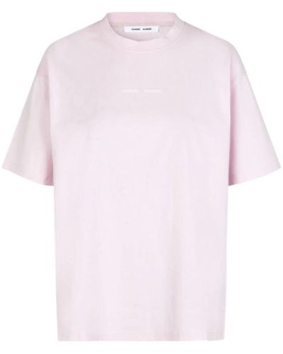 Samsøe & Samsøe Casual lilac snow t-shirt - Rosa