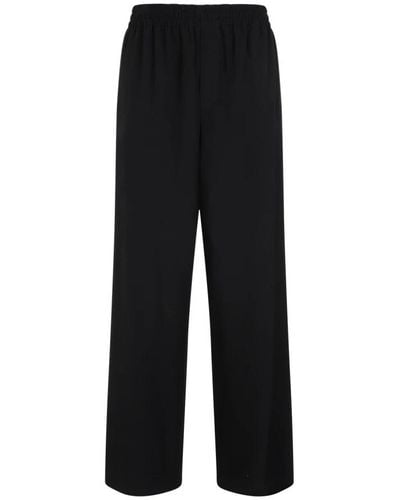 The Row Straight Trousers - Black
