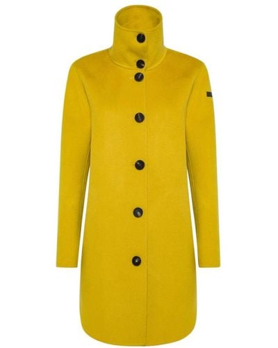 Rrd Cappotto giallo sintetico per donna