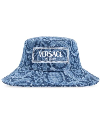 Versace Denim bucket hat - Blu