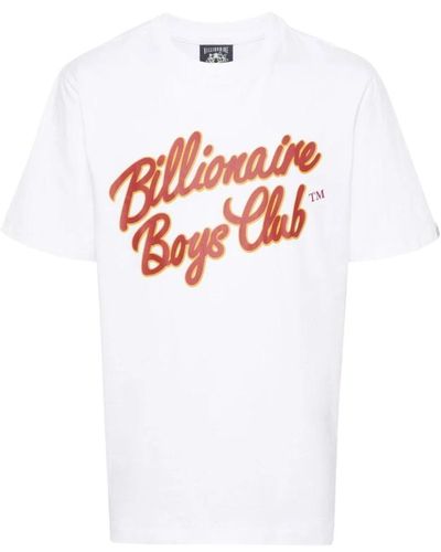Billionaire Logo print weißes t-shirt für männer