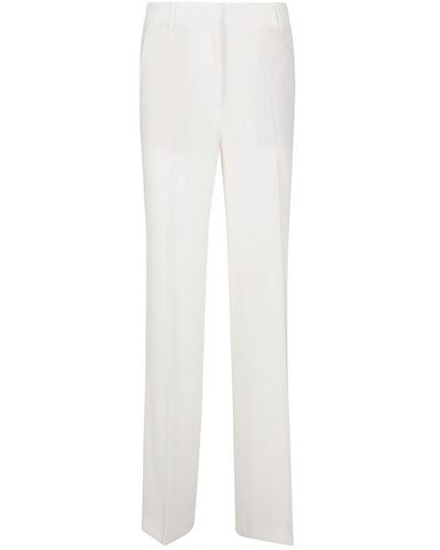 Alberto Biani Straight Trousers - White