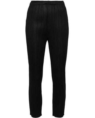 Issey Miyake Slim-Fit Trousers - Black
