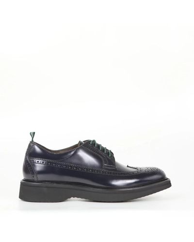 Green George Shoes > flats > business shoes - Bleu
