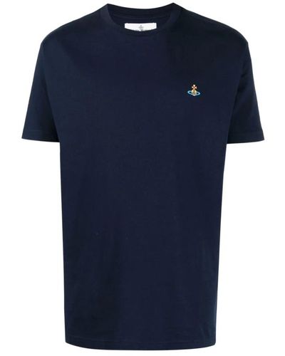 Vivienne Westwood Blaue t-shirts und polos mit orb-logo