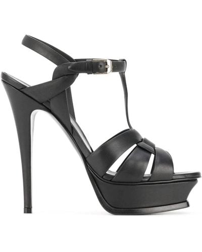 Saint Laurent High Heel Sandals - Black