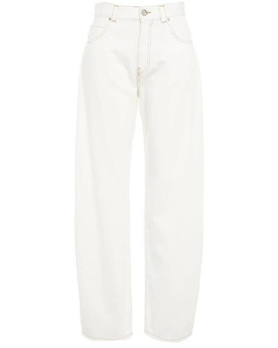 Pinko Loose-Fit Jeans - White