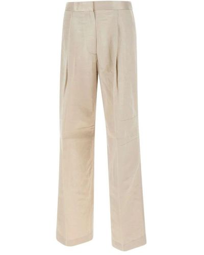 Calvin Klein Wide Trousers - Natural