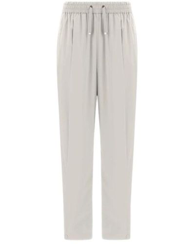 Herno Cropped Trousers - Grey