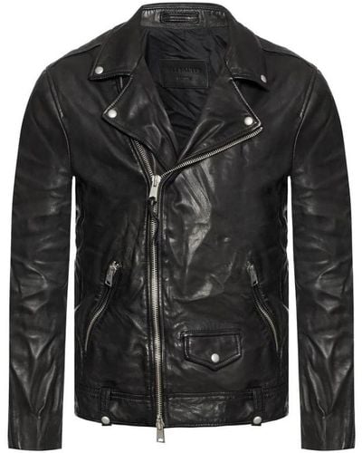 AllSaints Milo leather biker jacket - Nero