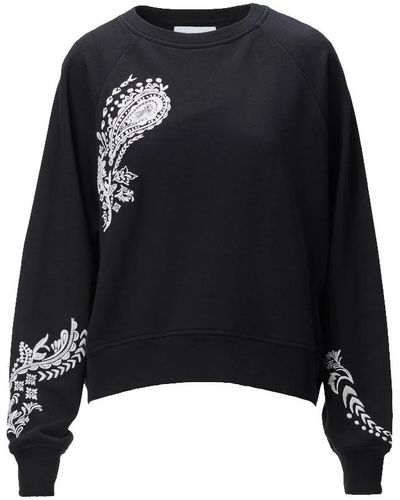 Lala Berlin Paisley stitching sweatshirt - Nero