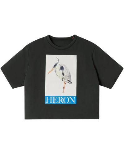Heron Preston T-shirt uccello dipinto - Nero
