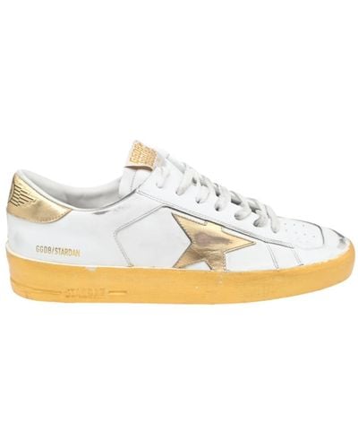 Golden Goose Stardan white gold sneakers - Weiß