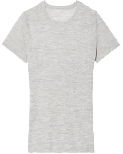 Nili Lotan Chantelle, grey, t-shirt - Weiß