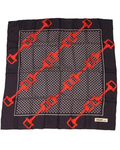 Céline Vintage Pre-owned > pre-owned accessories > pre-owned scarves - Rouge