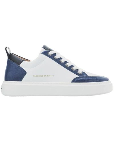 Alexander Smith Sneakers street style blu bianco di lusso