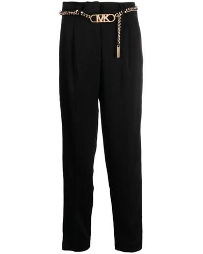 Michael Kors Slim-Fit Trousers - Black